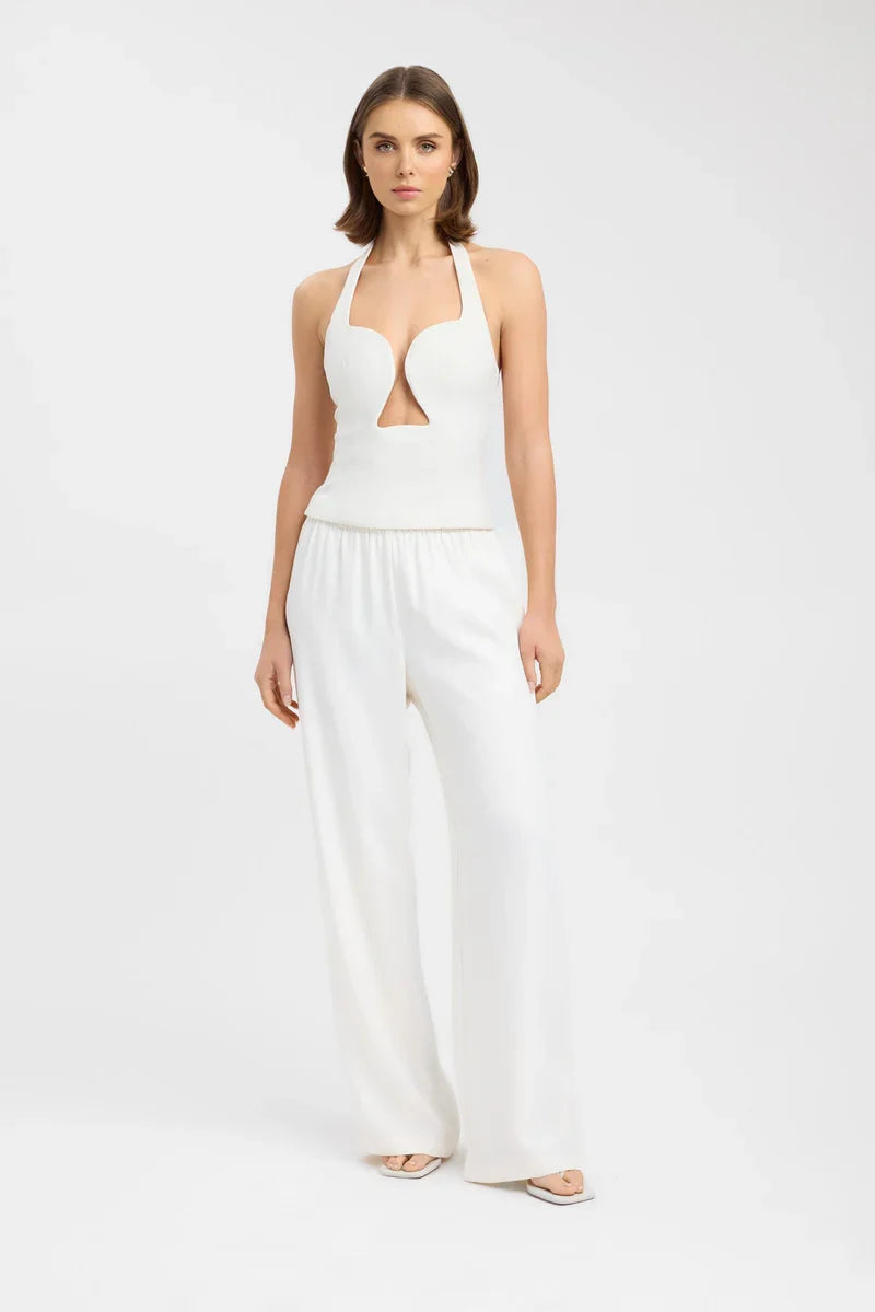 KAYO | DEEP CUT-OUT HALTERNECK