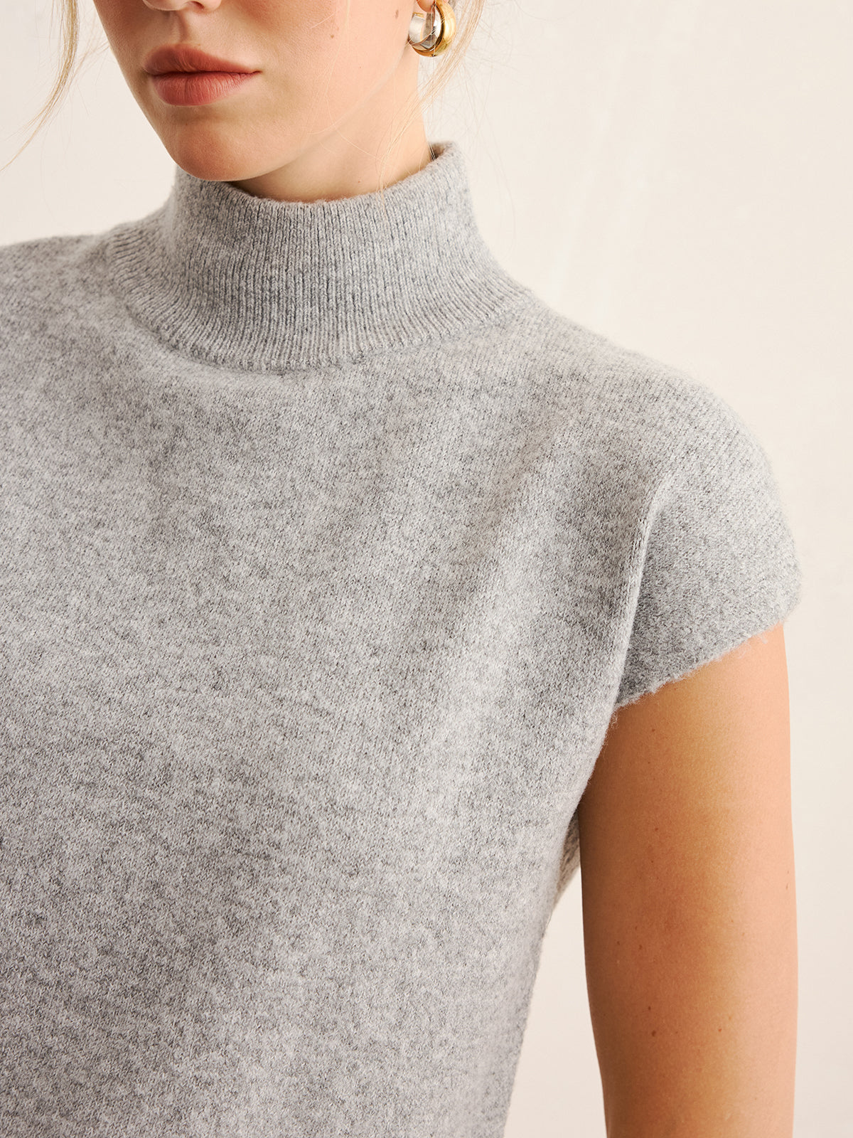 Mock Neck Knit Top & Midi Skirt Set