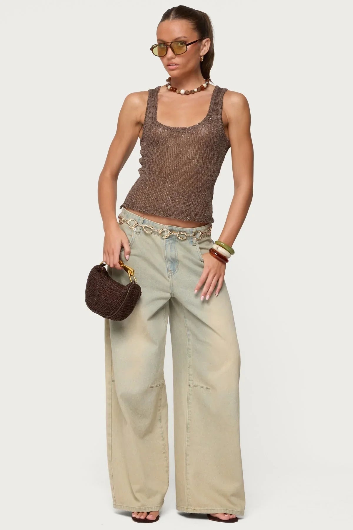 KAYO | ELVIRA SEQUIN KNIT TANK TOP