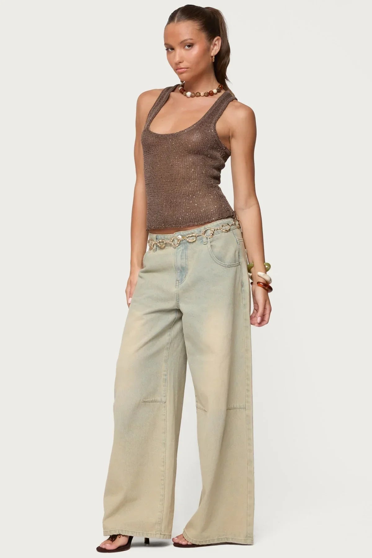KAYO | ELVIRA SEQUIN KNIT TANK TOP