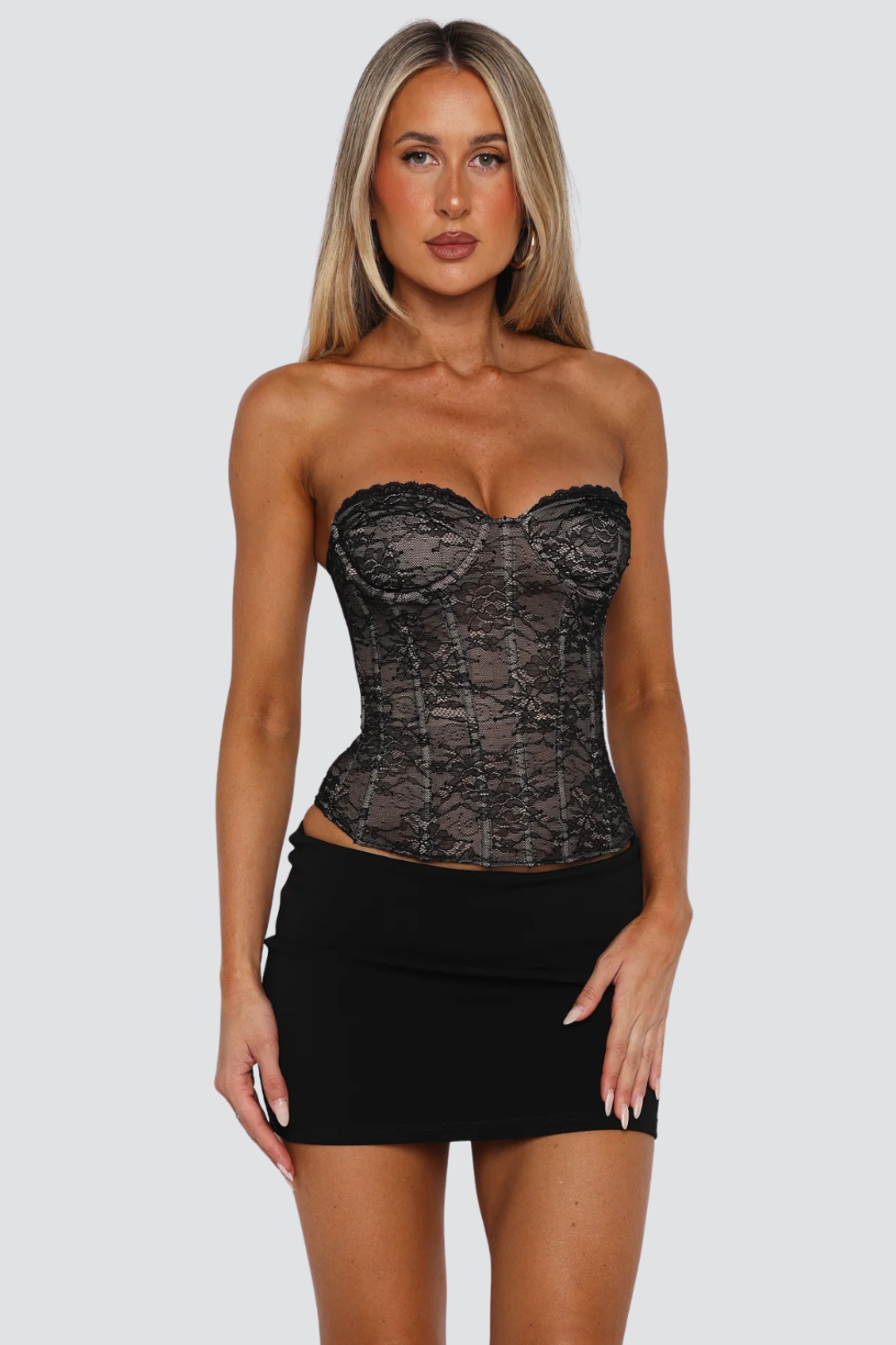 KAYO | LACE CORSET BUSTIER TOP