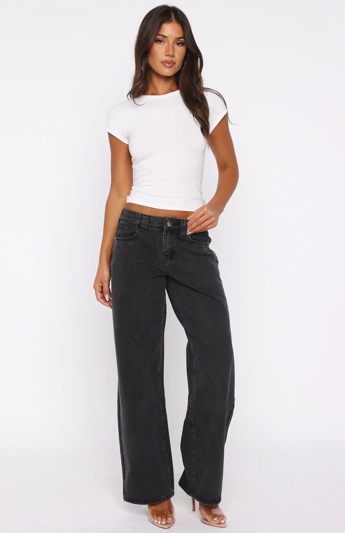 KAYO | BLACK WIDE-LEG JEANS