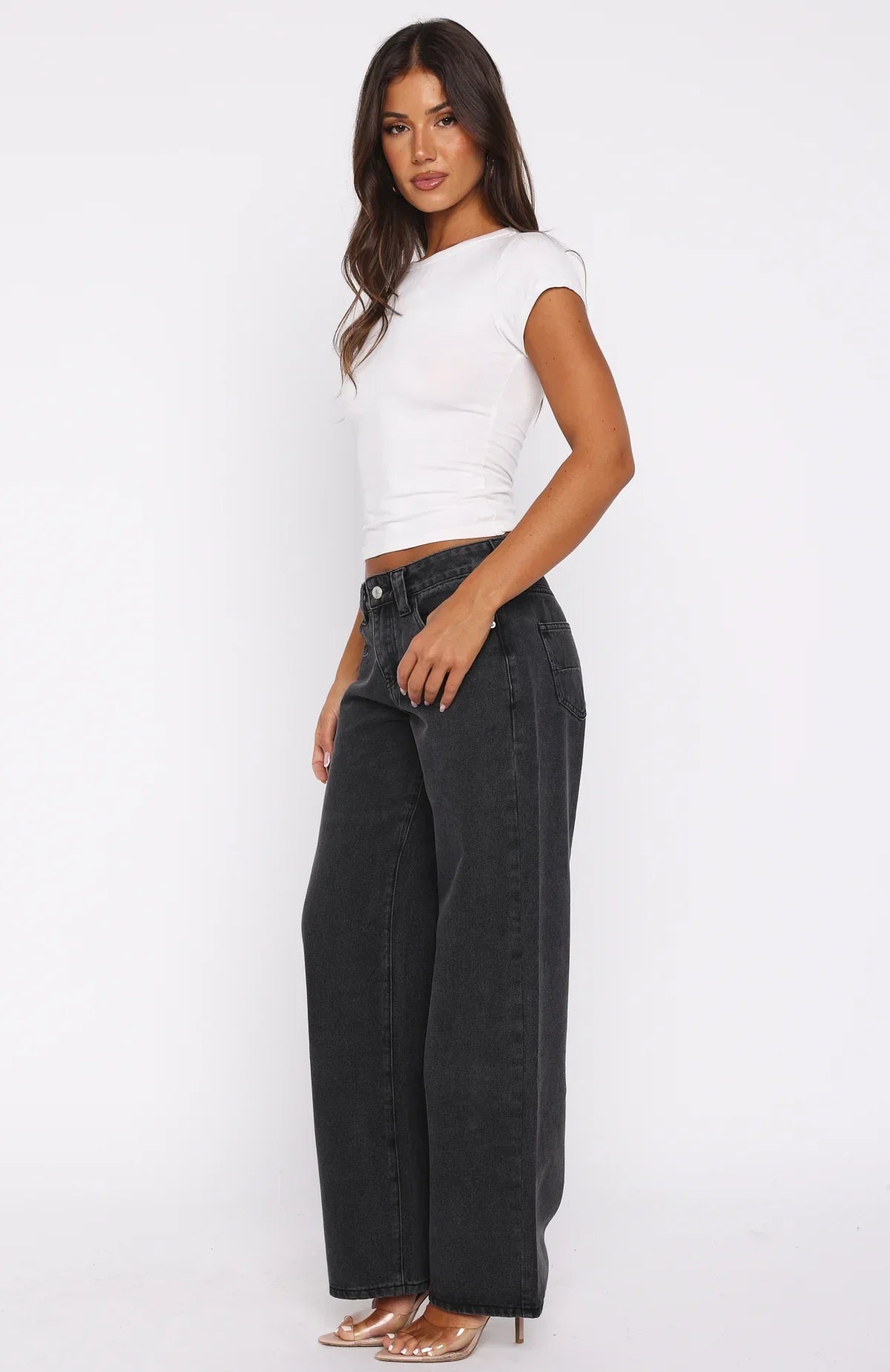 KAYO | BLACK WIDE-LEG JEANS