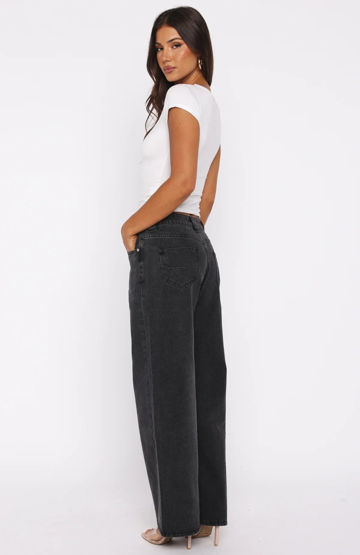 KAYO | BLACK WIDE-LEG JEANS